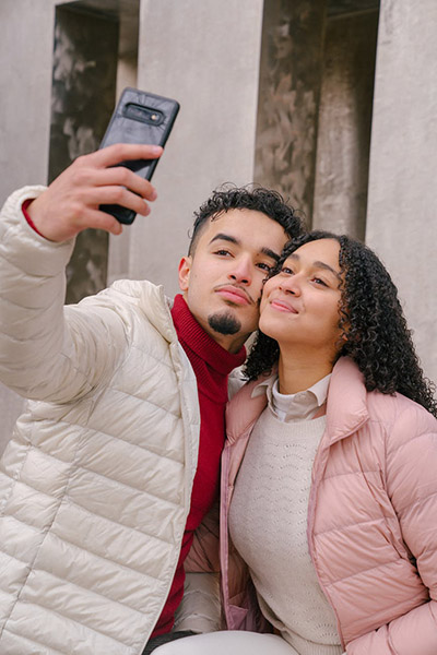 Invitación boda hipster Selfie 2