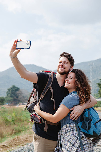 Invitación boda hipster Selfie 3