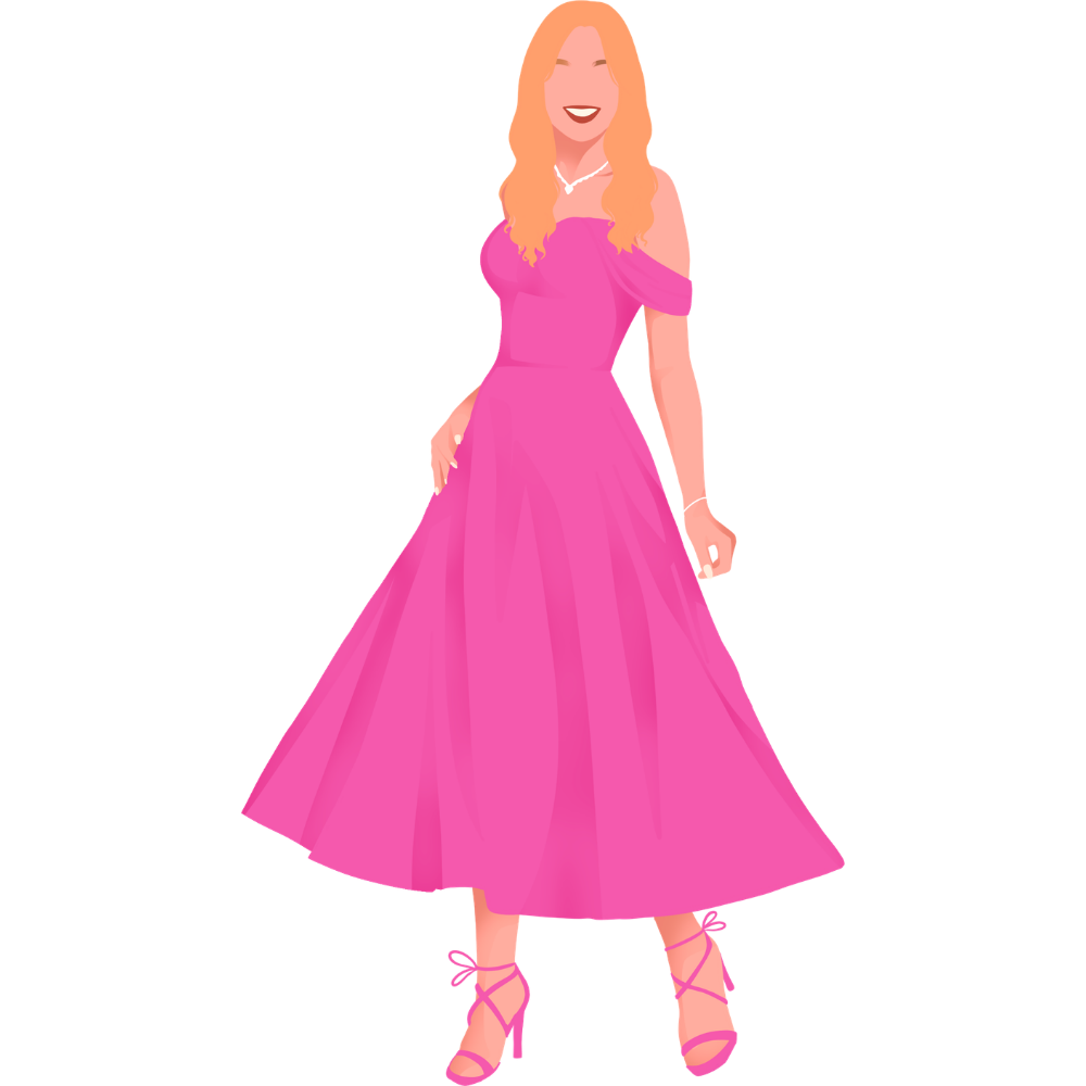 Mujer con vestido